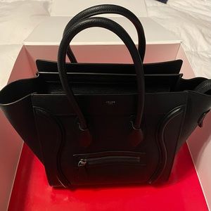 Authentic Celine Micro Luggage Handbag